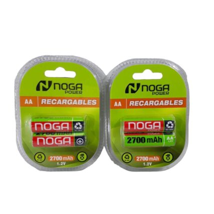 PILAS AA BLISTER RECARGABLE NOGA 2700MAH